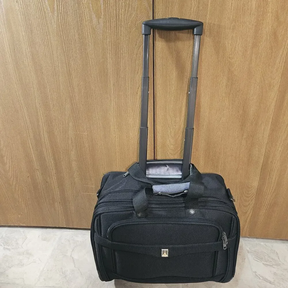 Travelpro Rolling Laptop Bag 2 Wheel Carry On Briefcase Black (16